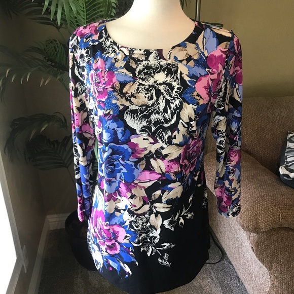 Macys JM Collection Small beaded stretch top - Picture 5 of 7